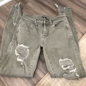 American Eagle 🦅 greenish gray Jegging